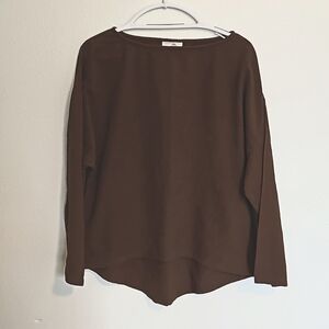 Soft Surroundings S Wide Sleeve High Low Top